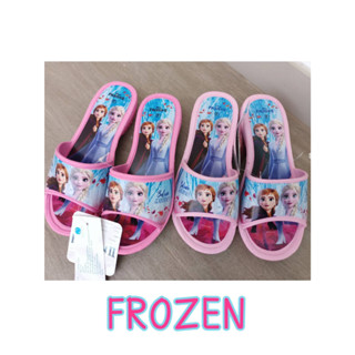 รองเท้าแตะเด็ก เจ้าหญิงเอลซ่า FROZEN มีส้น สีชมพูหวานๆ รองเท้าแตะลำลองเด็ก สินค้าพร้อมส่ง