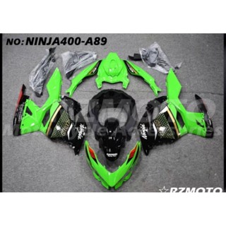 ชุดแฟริ่ง kawasaki ninja 400 ปี 19 21 ชุดสีแต่งเปลือกมอเตอร์ไซค์ วัสดุ abs ครอบเฟรมข้างขวาซ้ายด้านหน้าหลังของแต่ง อะไหล่