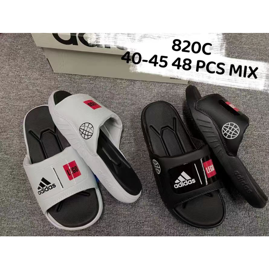 Collection รองเท้าแตะ Adilette Shower  white and black sandals รองเท้าแตะแฟชั่นฤดูร้อน ขนาด 40-44