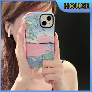 💲คูปองเคลม💲เคสไอโ case for iphone 11 12 ทิวทัศน์ที่สวยงาม เคส 14 13 12 11 pro max การป้องกันอย่างเต็มที่ ป้องกันการตก