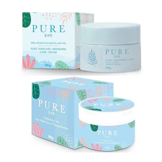 มี 2แพคเกจ เพียว(ปุกฟ้า) ครีมทารักแร้ Pure Underarm Care