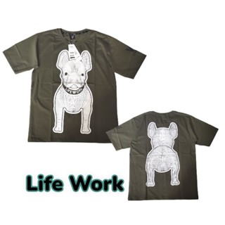 เสื้อยืดเกาหลี Life Work ผ้านิ่มๆ งานจริงสวยตรงปก