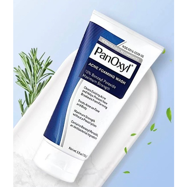 ใหม่***PanOxyl acne foaming wash 10% Benzoyl Peroxide Maximum strenght 156g