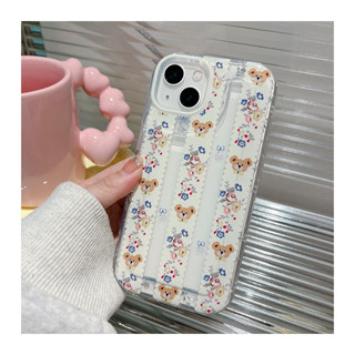 เคส สำหรับ ไอโฟน เคสซิลิโคน สินค้าพร้อมส่งจากไทย สำหรับ Iphone 14 13 12 11 Pro max เคสหมีใสงานริ้ว TPU-S1318