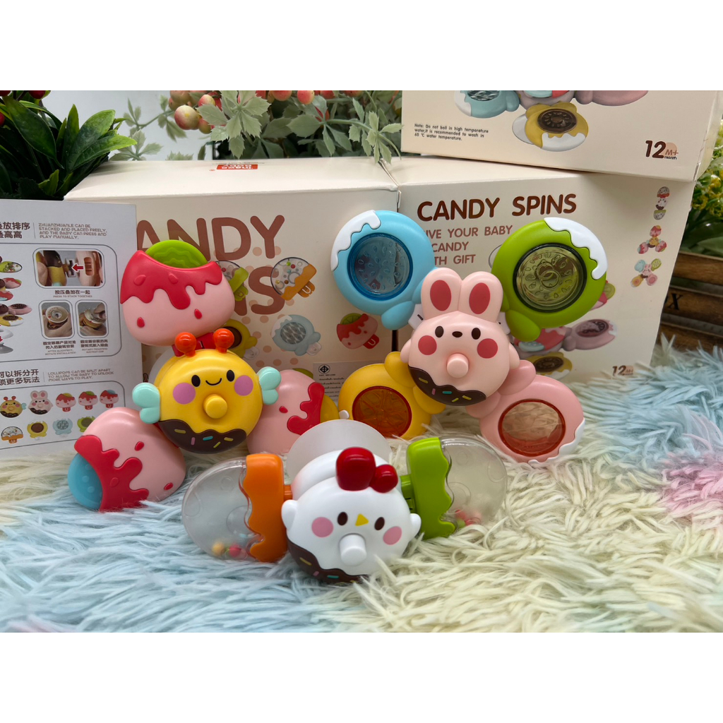 ของเล่น ของเล่นเด็ก สปินเนอร์ ของเล่นเด็กเล็ก ของเล่นติดรถ ของเล่นติดกระตก spinner spins bath toys ของเล่นเสริมพัฒนาการ ราคา ถูกที่สุด ดีลบีเคเค แกลเลอรีภาพที่ 3