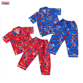 Marvel boy sleepwear - ชุดนอนเด็กลายฮีโร่มาร์เวลสไปรเดอร์แมน สินค้าลิขสิทธ์แท้100% characters studio