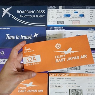 Boarding pass mock up ใช้ในการทำ content ถ่ายละคร