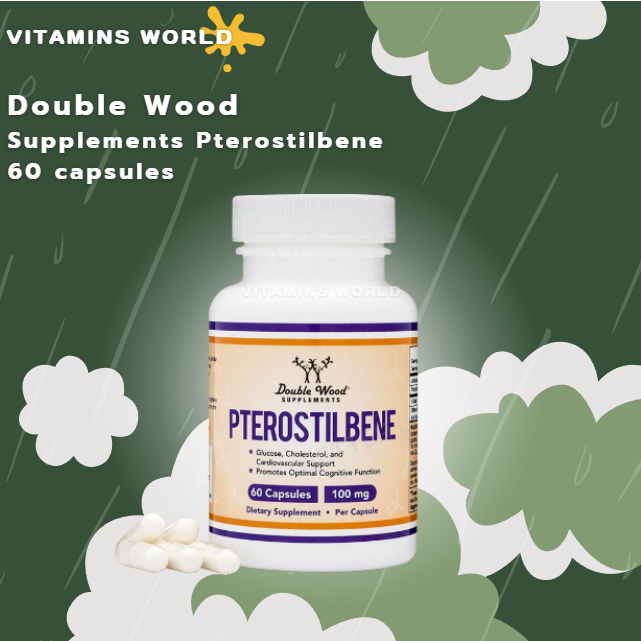 Double Wood Supplements Pterostilbene , 60 capsules (V.923)