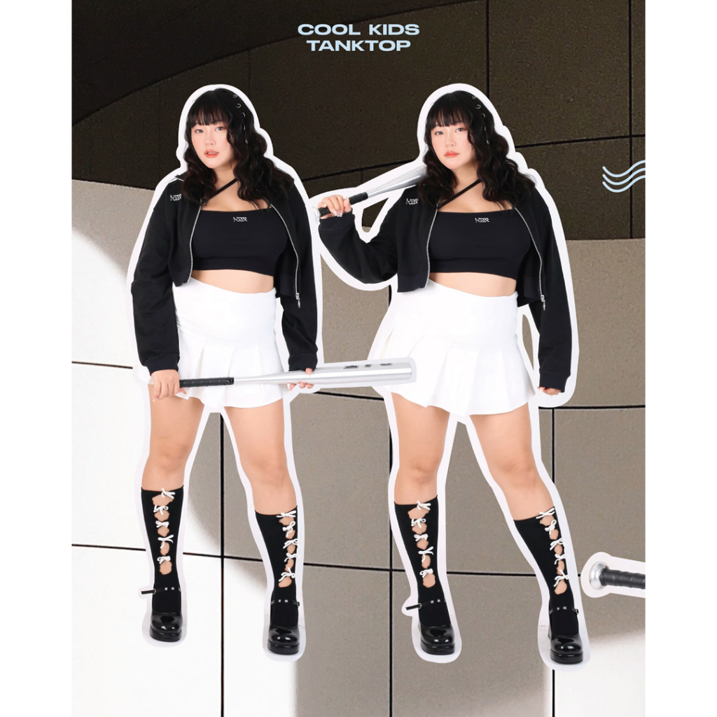 kome.offi (CURVE)  เสื้อสายเดี่ยว รุ่น cool kids tank top - รูปที่ 6