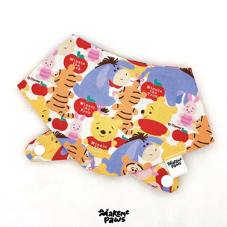 Pooh Custom❤️💛🧡Bandana ผ้าพันคอสุนัข ผ้าพันคอสัตว์เลี้ยง ผ้าพันคอแมว