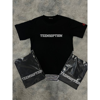 เสื้อแขนสั้น Teensoption งานปักพรีเมี่ยม พร้อมสติกเกอร์ ผ้านุ่ม พร้อมส่งชาย-หญิง