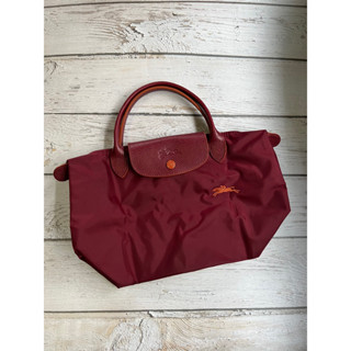 🌟🌟Longchamp LE PLIAGE ORIGINAL Handbag S - Recycled canvas Desert Cypress Rouge Bordeaux Safron