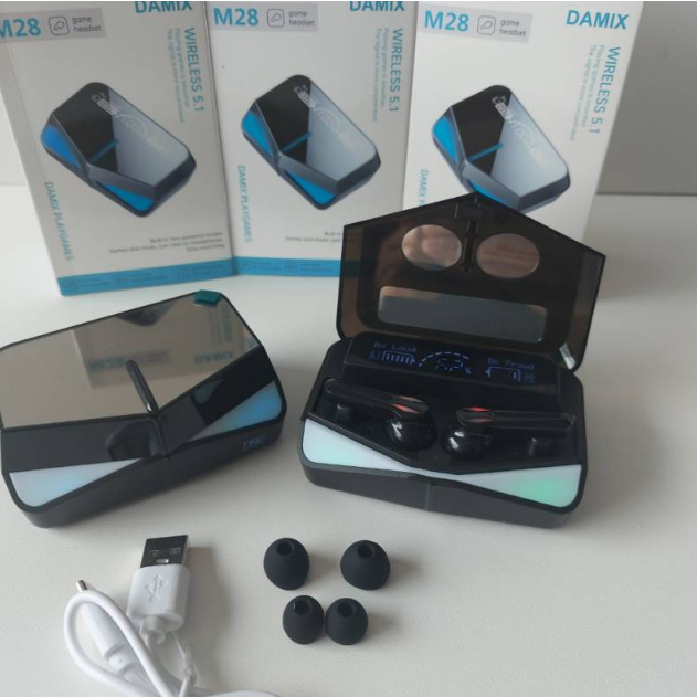 Damix M28 TWS Gaming Earphones หูฟังไร้สาย