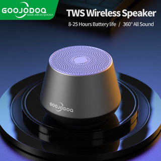 GOOJODOQ Wireless Bluetooth Speaker Small Steel Cannon Metal Sound Outdoor Sound