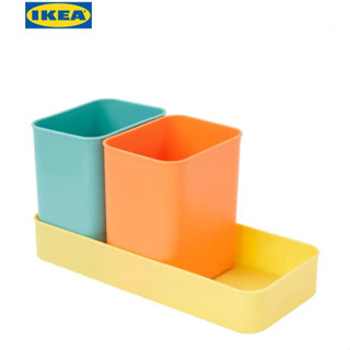 BÖNSYRSA เบินซือชา กล่องเก็บอุปกรณ์เครื่องเขียน, หลากสี IKEA