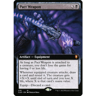 [MTG] Pact Weapon (Extended Art) [CLB] [BLACK] [MYTHIC] [NORMAL] [ENG] (การ์ดเมจิค / Magic the Gathering)