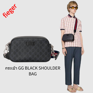 กระเป๋าผู้ชาย Gucci คลาสสิกใหม่ กระเป๋า GG BLACK SHOULDER BAG