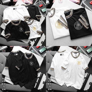 เสื้อยืดแขนสั้น VERSACE 🖤🤍 Unisex 👱🏻‍♂️👩🏼‍🦰 cotton 💯 ผ้านุ่ม ใส่สบายตัว พร้อมส่งจากไทย 🚚 ร้านค้าจัดส่งไว