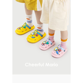 S A L E 🔥รองเท้ารัดส้นเด็ก Cheerful Mario แท้ #ลำลอง - 1 หมดแล้วหมดเลย ✨🌈 สำหรับน้อง 2-7 ขวบ(Boy &amp; Girl) [พร้อมส่งในไทย]