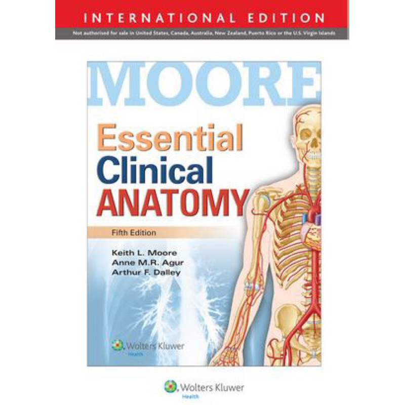 [หนังสือ] Moore Essential Clinical Anatomy ตำรา กายวิภาคศาสตร์ atlas of human แพทยศาสตร์ medicine te