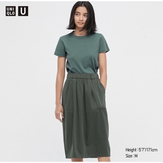 เสื้อยืด U คอกลมแขนสั้นผู้หญิง เสื้อยืดแขนสั้นทรงมินิ Uniqlo women แท้จากช็อปญี่ปุ่นป้ายญี่ปุ่น