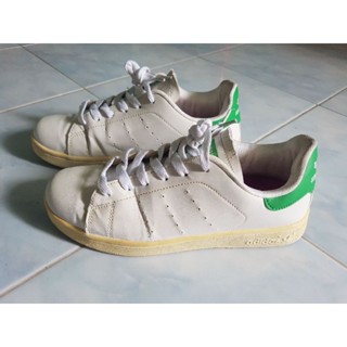 adidas stan smith white/GreenSize  39    ยาว  24.5 cm มือสอง