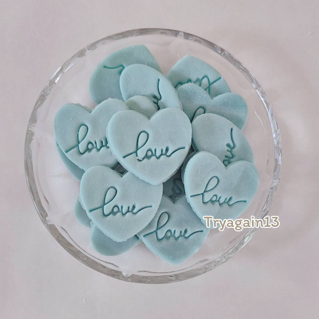 LOVE รูปหัวใจ ธีม Valentine น้ำตาลแต่งเค้ก ตกแต่งเค้ก ทานได้ 15ชิ้น ราคา ถูกที่สุด ดีลบีเคเค แกลเลอรีภาพที่ 2