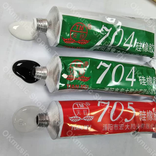 กาวซิลิโคนอุตสาหกรรม 704 705 ยางซิลิโคนสีดํา กาวซิลิโคน 704 705 กันน้ำ ติดดี ทนความร้อน กาวอุตสาหกรรมซิลิโคน