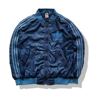 adidas Blue Bomber Jacket รอบอก 42”