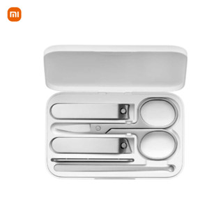 Xiaomi Mijia Nail Clipper (Set 5 ชิ้น) ชุดกรรไกรตัดเล็บ กรรไกรเสริมสวย ไม้แคะหู ตะไบเล็บ