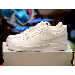 ไนกี้ Air Force1 07Sneakers/Shoes Triple White รหัส 315122-111ของแท้ 100% ป้ายไทย สินค้ามีจำนวนจำกัดเพียงไม่กี่คู่