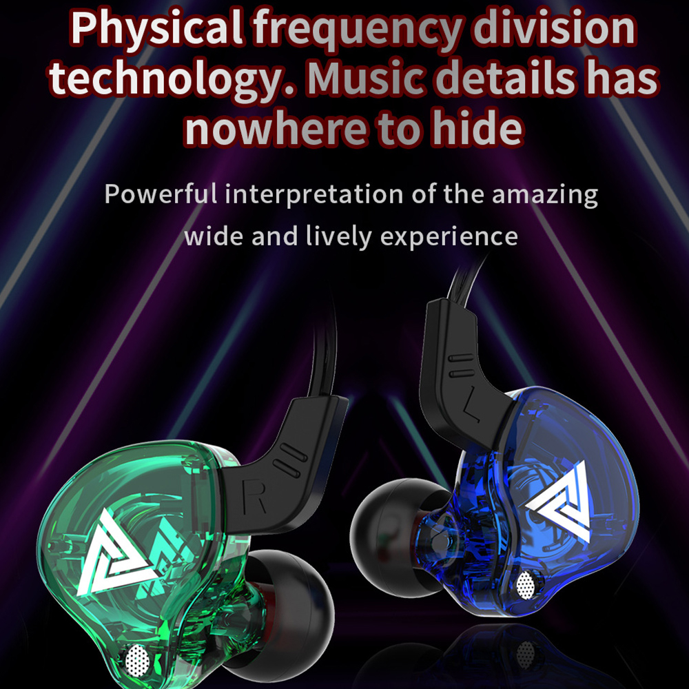 Qkz AK6 ชุดหูฟังไมโครโฟนเบส Sports Earphones Dynamic Earbuds with Microphone Headset Subwoofer Bass AK6 Pro