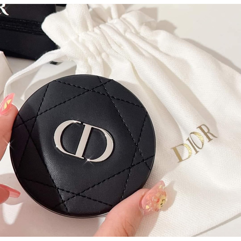 🪞🪄 กระจก Dior mirror สีดำ อะไหล่เงิน