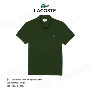 Lacoste เสื้อโปโลชาย รุ่น Lacoste Men’s Slim Fit Pique Polo Shirt Code: PH7937 10 S7T