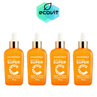 [4 ขวด] Amado Face Super C Bright Up Serum อมาโด้ เซรั่ม Vit-C [100 g.]