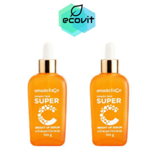 [2 ขวด] Amado Face Super C Bright Up Serum อมาโด้ เซรั่ม Vit-C [100 g.]