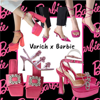 พร้อมส่ง💝รองเท้าสีชมพูบาร์บี้ Barbie Shoes 👠 Chocking Pink 💗รองเท้าตัวแม่ ยืนหนึ่ง จัดเลยค่ะ