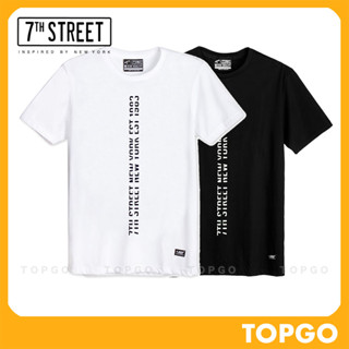 7th Street เสื้อยืดลาย รุ่น 7th New York สกรีนกลางอก ( ขาว - ดำ ) CNY001 , CNY002 ของแท้