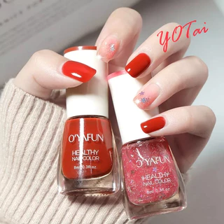 YOTAI ❤️เบอร์1-40❤️ OYAFUN สีทาเล็บ ยาทาเล็บ สีทาเล็บลอกได้ กลิ่นหอม สีทาเล็บเจลไม่ต้องอบ แห้งเร็ว ปกป้องเล็บ