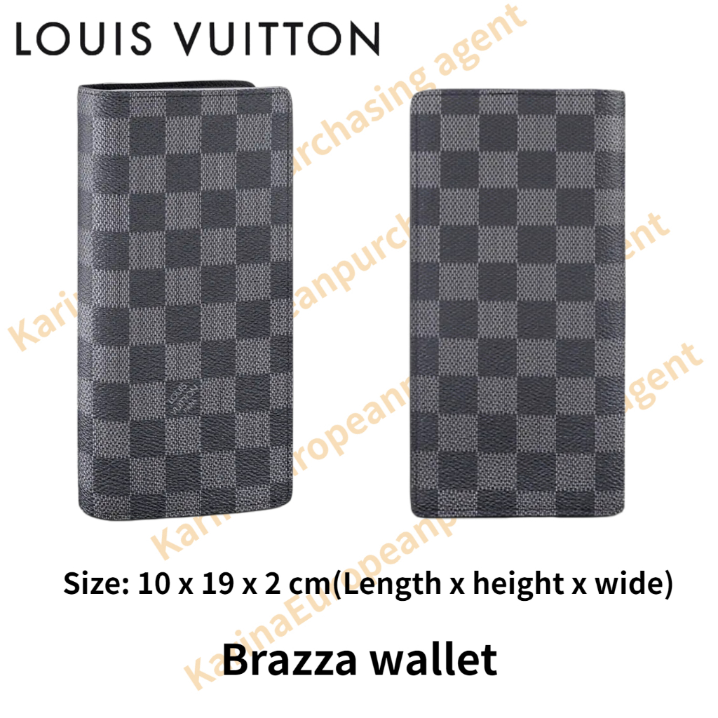 Louis Vuitton Classic models LV Brazza wallet Made in France Men's long wallet