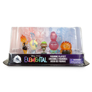 (ของแท้100%) Disney Pixar Elemental Figurine Playset - 5pc