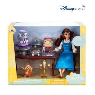 ตุ๊กตาเจ้าหญิงเบลล์  Belle  : Disney Store Belle Classic Doll Dinner Party Play Set