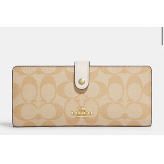 COACH Slim Wallet In Signature Canvas CH414 (มี2สี)