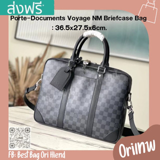 🔥กระเป๋าเอกสารหลุยส์ Porte-Document NM Monogram❌งานดีสุด❌36.5cm.🔥[งานออริเทพ หนังแท้]ภาพถ่ายงานจริง ทักแชทก่อนกดสั่งซื้อ