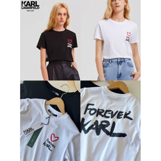 (รบกวนสอบถามไซส์ในแชทก่อนกดสั่งนะคะ) Forever Karl T shirt  มีลายทั้ง หน้า / หลัง