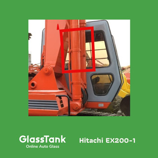 กระจกบานเลื่อนขวาหลัง Hitachi EX200-1 กระจกแม็คโคร