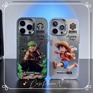 🔥สไตล์ใหม่🔥เคสไอโฟน iphone 11 14 Pro Max ins การ์ตูน วันพีช ลูฟี่ เซารอน ป้องกันการตก iphone 12 13 Pro Case for iPhone