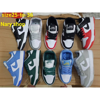💕รองเท้าผ้าใบjordan  low ของเด็กเด็กหญิงและเด็กชายจ้ามี(25-36)SB)