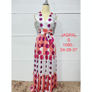 เดรสยาว ลายวงกลม JASPAL SIZE S