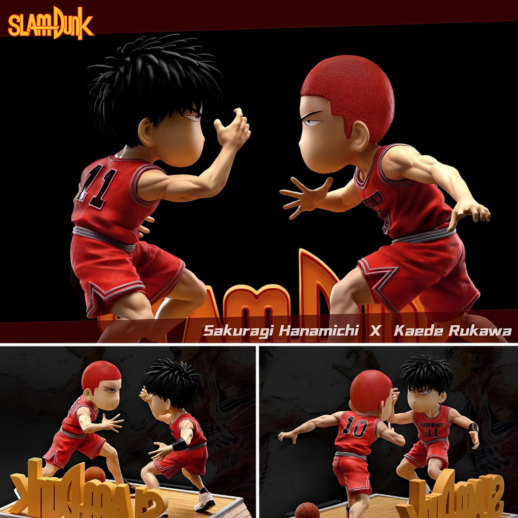 ฟิกเกอร์ Sun Studio Slam Dunk สแลมดังก์ Basketball Kaede Rukawa & Hanamichi Sakuragi รุคาว่า และ  ซา